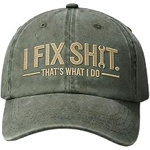 I Fix Shit Trucker Hat Funny Mechanic & Fixer Cap, DIY Enthusiasts, Casual Outdoor Headwear