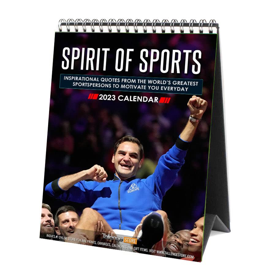 Image of Tallenge - Sports Motivational Collection - 2023 desk Calendar - 6 x 9 Inches (Paper, Desk Calendar)