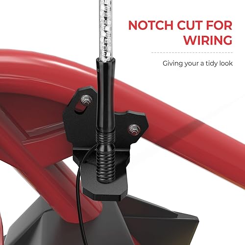 Miniatura 7 de KEMIMOTO Soporte para látigo X3, paquete de 2 unidades, compatible con modelos Can-Am Maverick X3 y MAX 2017-2025, compatible con modelos UTV,