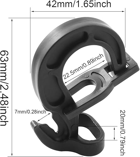 Miniatura 3 de 10 ganchos de plástico para cuerda de choque, ganchos elásticos de plástico para cuerdas elásticas de 1/4 pulgadas, 5/16 pulgadas y 3/8 pulgadas