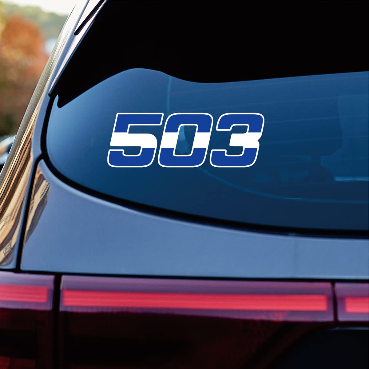 El Salvador Map Decal Sticker Car Vinyl 503 Reflective Glossy Choose Size (16'' x 5.6" (40.6cm x 14.1cm), Reflective)