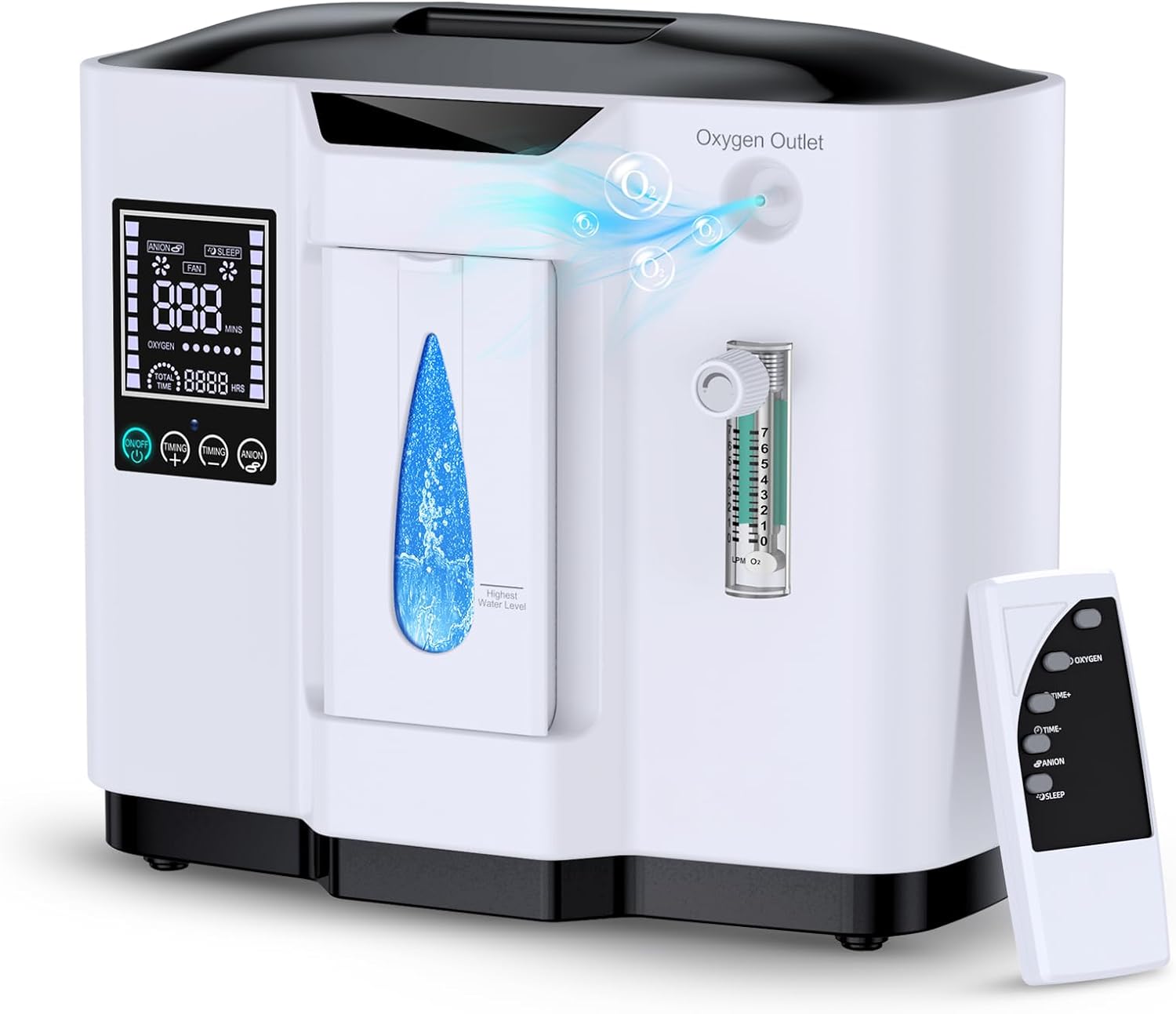 Oxygen Concentrator, Portable Oxygen Concentrator Machine for Home Use, Can Remote