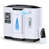 Oxygen Concentrator Machine, Portable Oxygen Concentrator for Travel and Home, Continuousand Stable Oxygen, with Oxygen Tubing, Low Noise