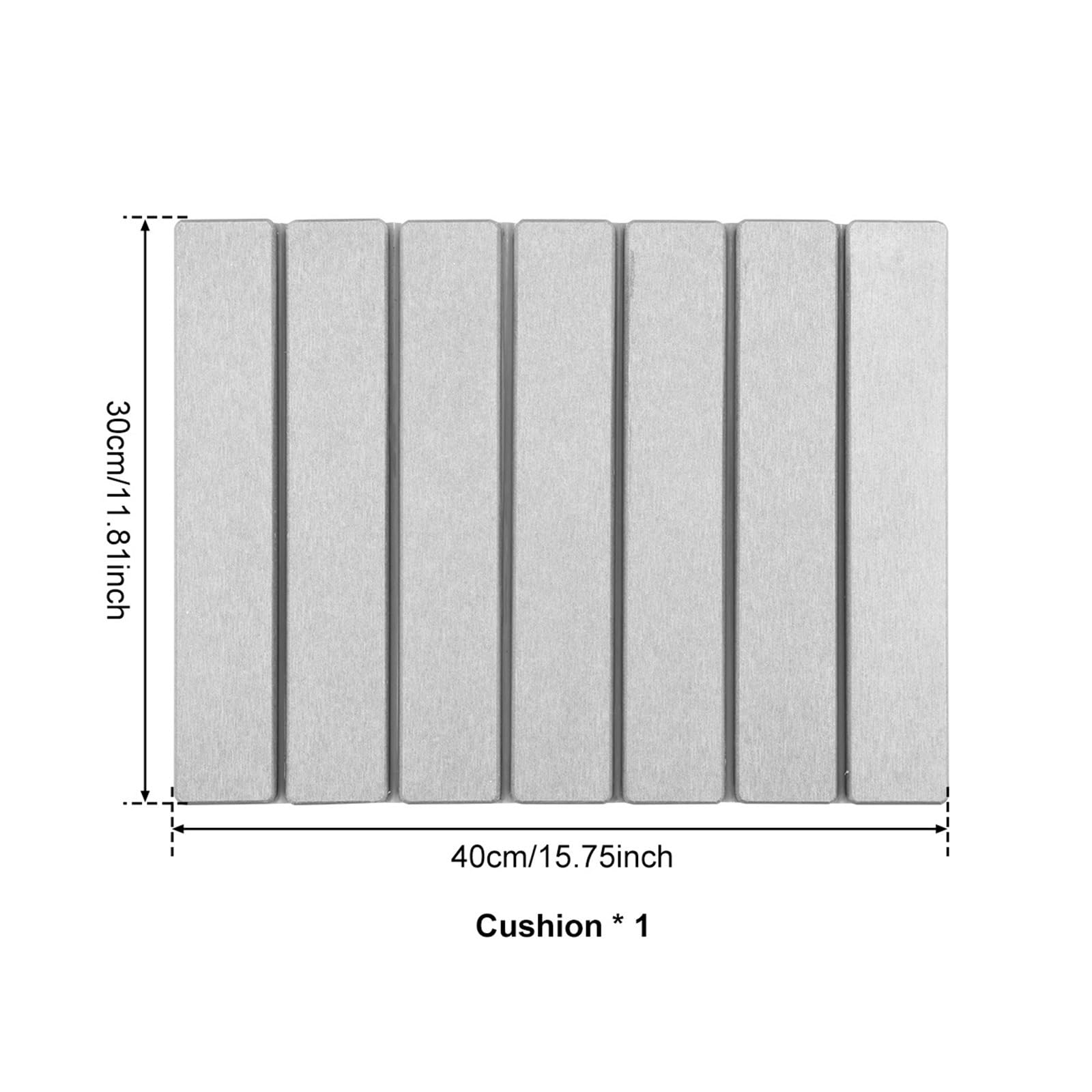Alfombrilla de Secado Plegable for Platos, Antideslizante, Reutilizable(Medium Gray)