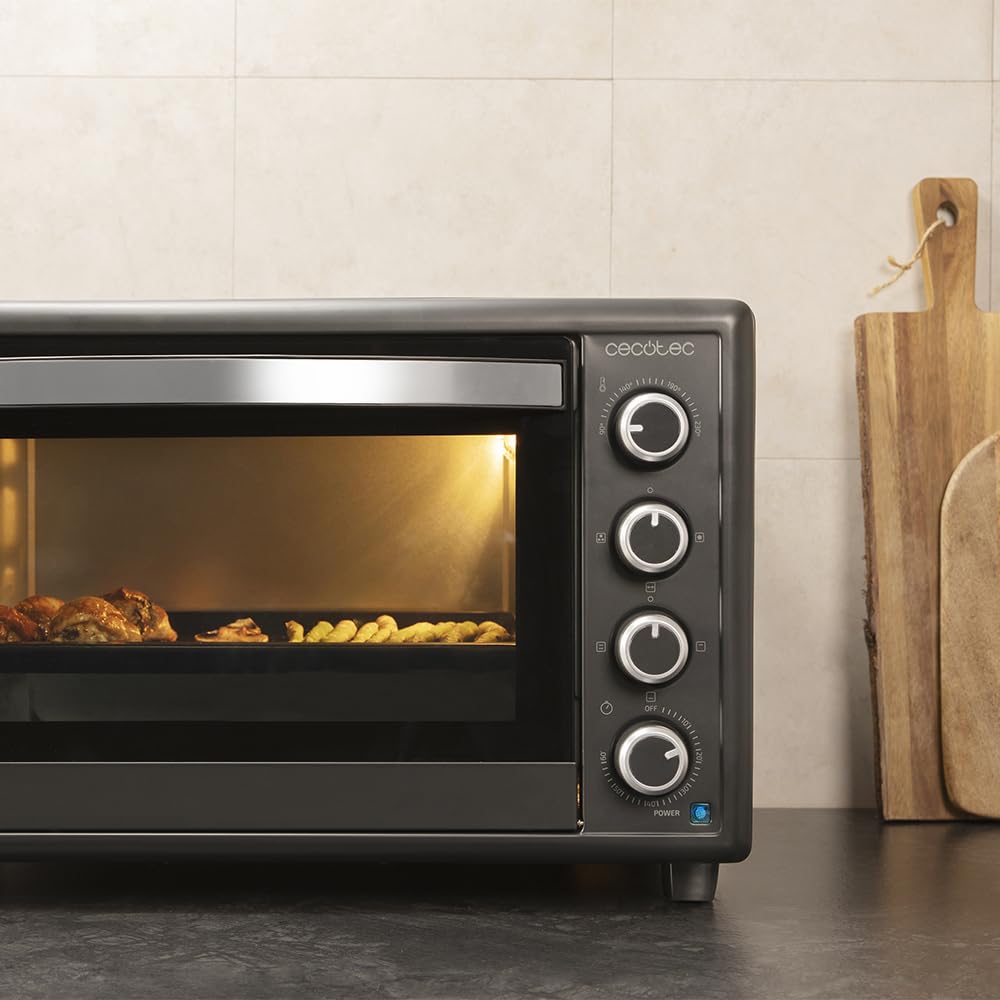 Cecotec Piec Konwekcyjny 60L Bake&Toast 6090 Black Gyro 2200W 12 Funkcji 230°C Podwójna Szyba