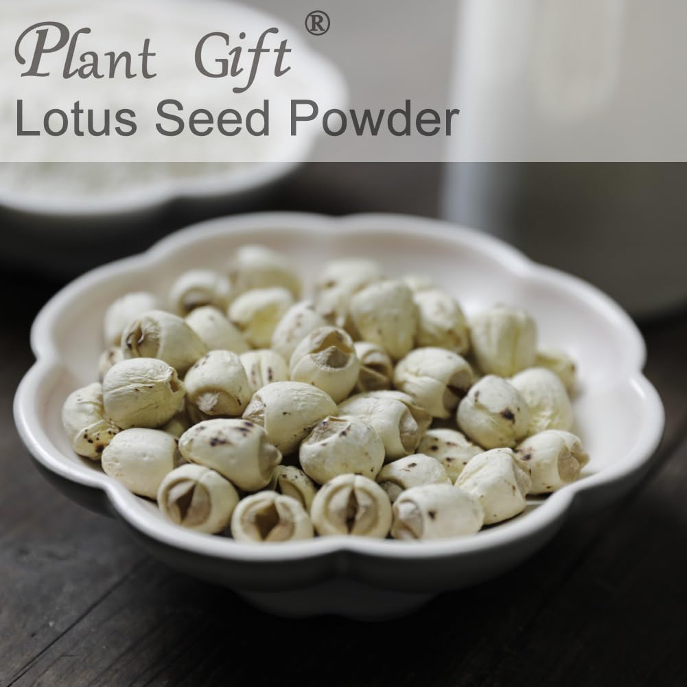 100% Natural Pure Lotus Seed Powder 100g/3.52oz 莲子粉 polvo de semilla de loto para panadería y bebidas, | sin conservantes, liofilizado, sin azúcar añadido