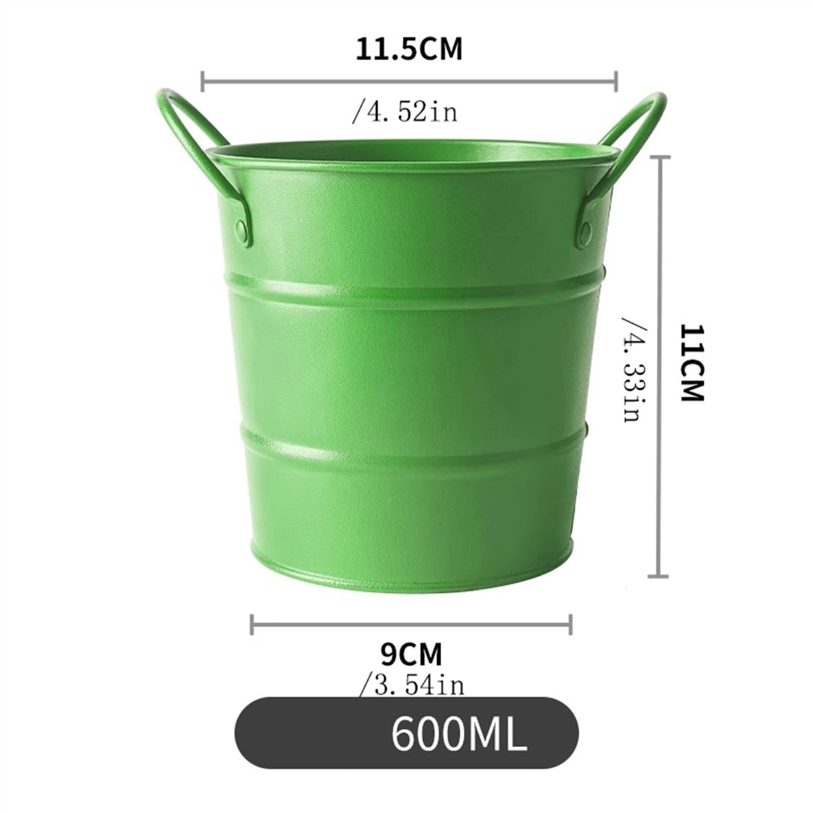 Cubo de champán Cubo de hielo de 600ml, vajilla de acero inoxidable, cubo for aperitivos, cubo de hielo, Mini cubo de almacenamiento, papelera for escritorio Enfriador de cerveza, bebidas y vino(Yello