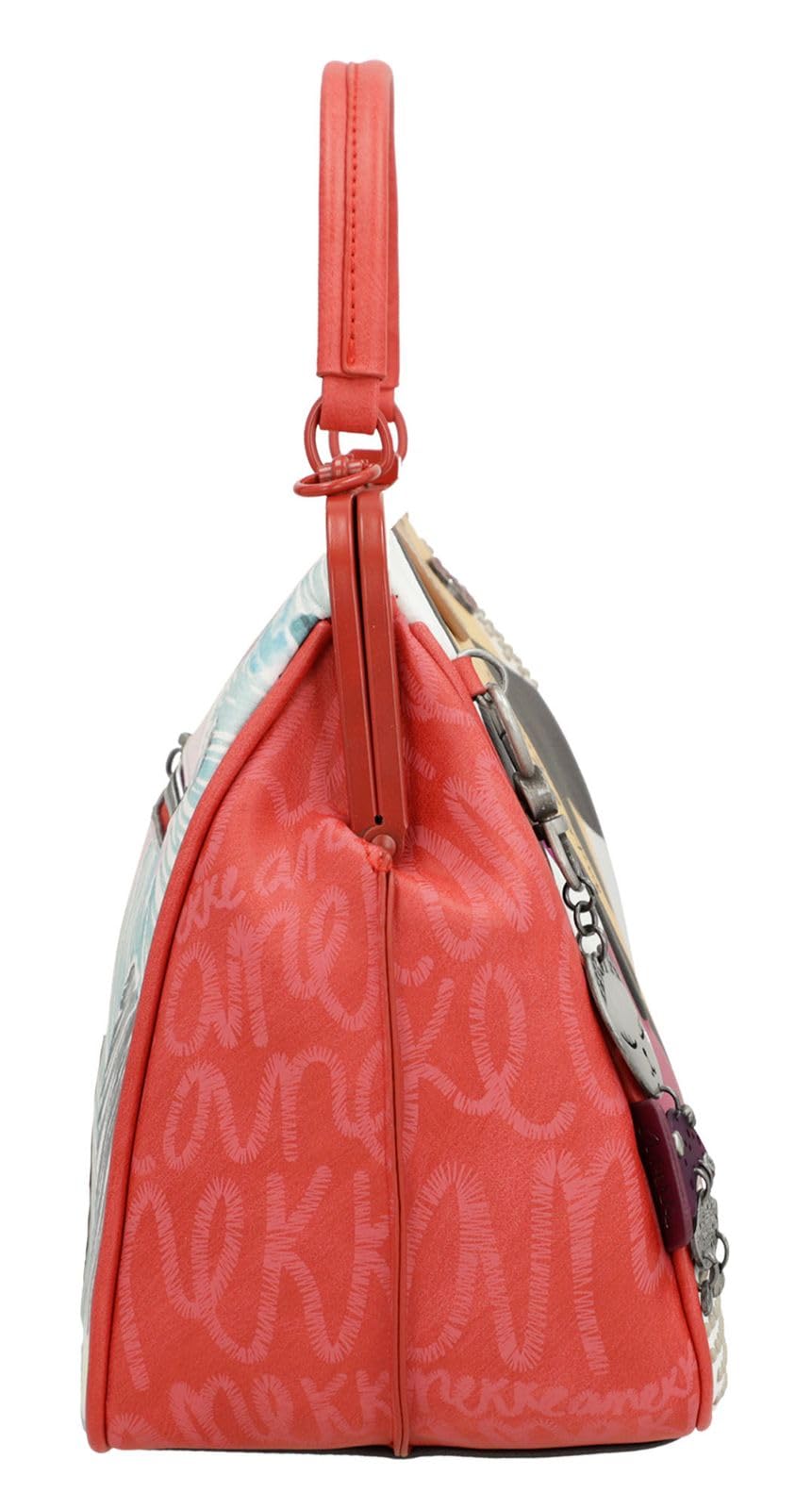 Anekke - Bandolera Mujer - Bandolera de Polipiel para Mujer con Correa Ajustable, Asa de Mano y Cierres de Cremallera - 3 Compartimentos - Accesorios y Complementos Mujer - Medidas 23x21x12 cm