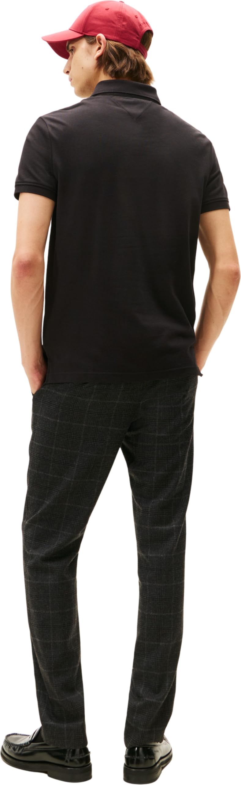 Tommy Hilfiger Herren Poloshirt Kurzarm Chest Insert Regular Fit, Schwarz (Black), M – Ansicht 2