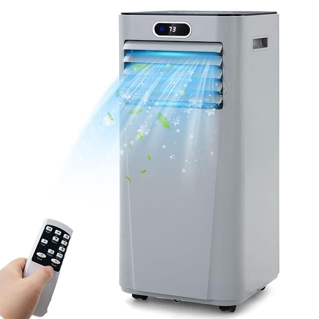 DORTALA Portable Air Conditioner 10000BTU 3-in-1 AC Unit with Remote Control Dehumidifier 24H Timer Window Kit Standing AC