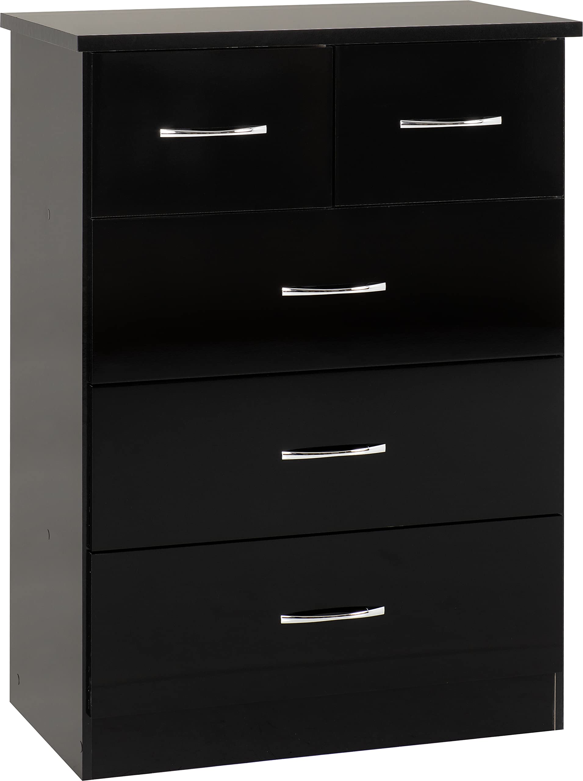 Seconique Nevada 3+2 Drawer Chest - Jet Black