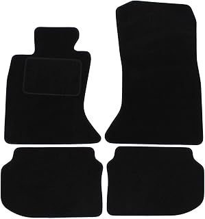 J&J AUTOMOTIVE Velour floor mats, car carpets, suitable for 5 series F10 F11 2011-2017, non-slip underground, reinforced in pedal area