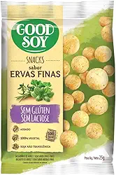 Snack GoodSoy Ervas Finas – Sem glúten, sem lactose - Snack Saudável – 25g