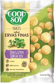 Snack GoodSoy Ervas Finas – Sem glúten, sem lactose - Snack Saudável – 25g