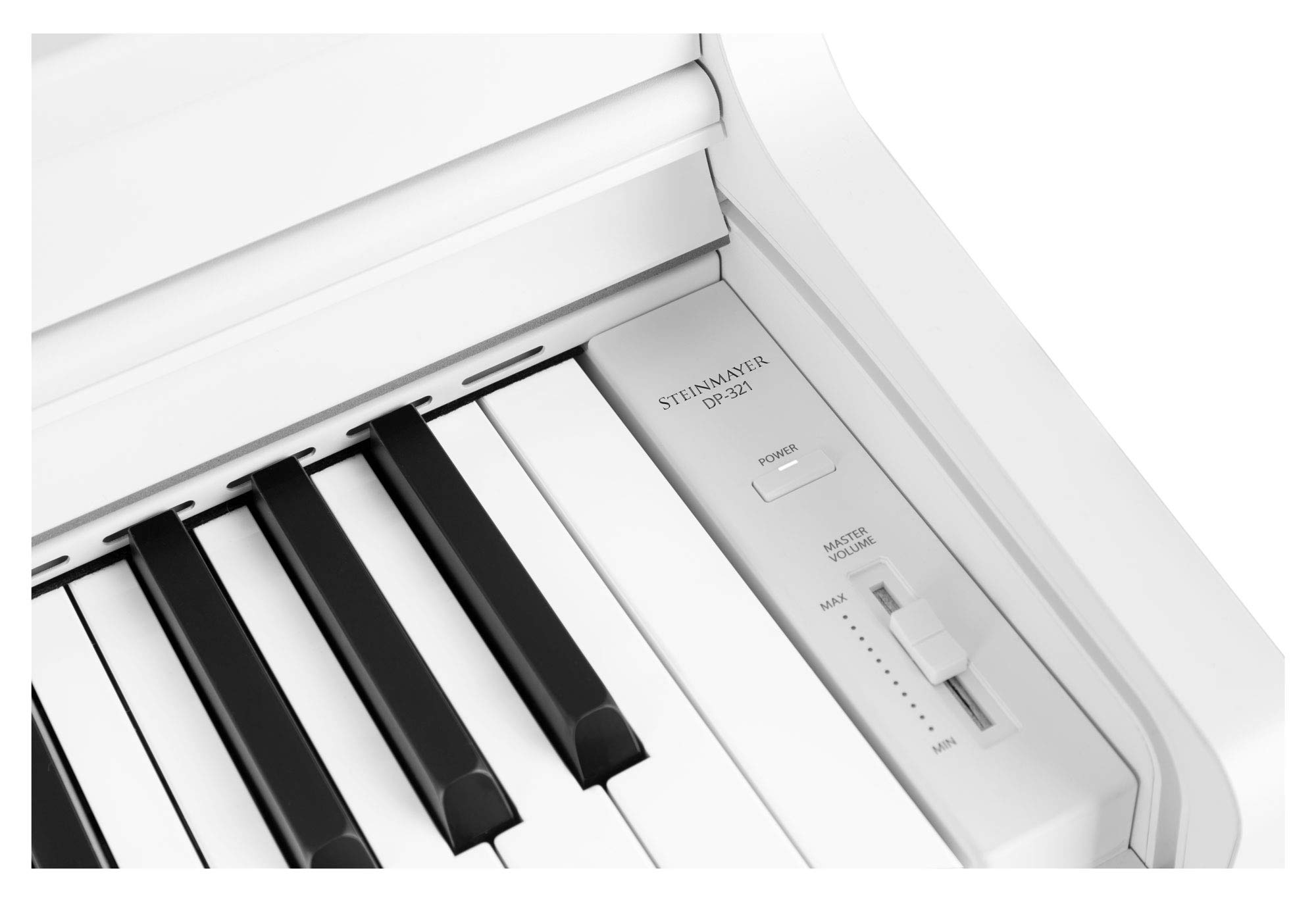 DP-321 WM Piano Digital - 88 teclas con mecanismo de martillo - Ebony/Ivory Touch - 2 salidas para auriculares - 3 pedales - Función de grabación - Bluetooth Audio/MIDI - blanco mate