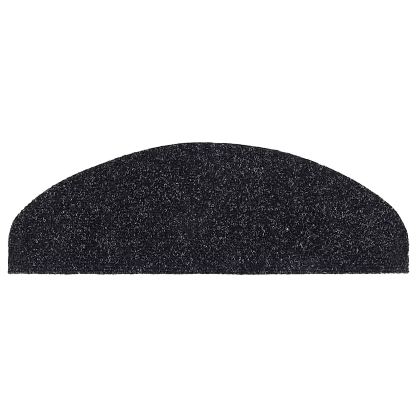 Tidyard Tapis autoadhésifs de marches 10 pcs Noir 65x21x4 cm Aiguilleté, Tapis Escalier Tapis de Sécurité pour Sol Protection, Aînés et Animaux