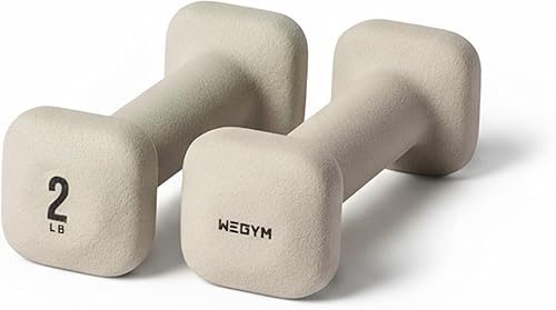 WeGym SafeGrip Square Dumbbells with Anti Slip Handles, Aesthetic Free Weights for Home Workouts, Stable Design Prevents Rolling during Floor