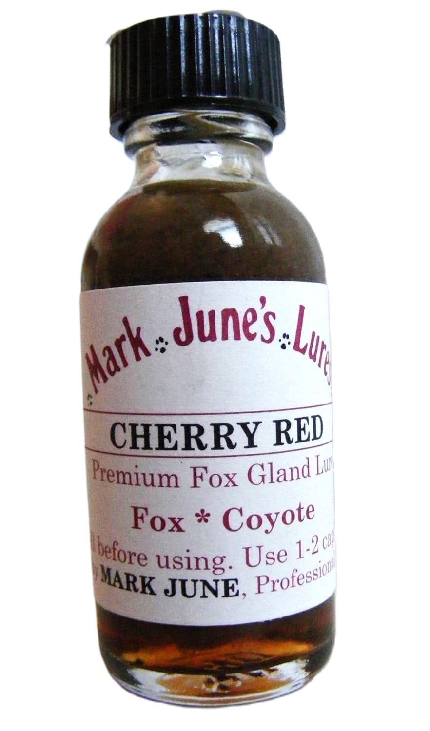 Generic Cherry Red Fox Gland Lure- Mark June's Lures 1 Ounce Bottle Trapping Supplies