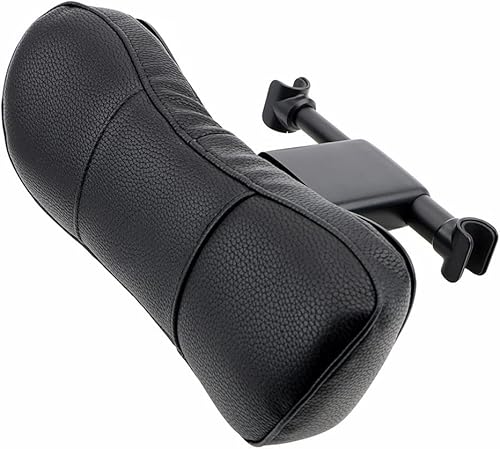 CZDYUF - Almohada de cuello de automóvil de piel sintética, cojín de reposacabezas de espuma viscoelástica 3D, cojín universal para reposacabezas de