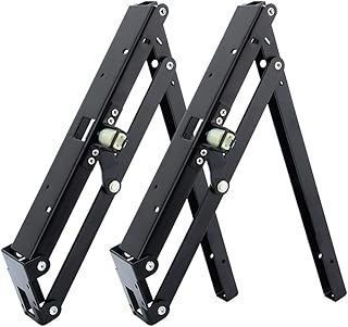 2 piezas de bisagra plegable soportes de estante, acero para trabajo pesado encubierta asiento plegable soporte de taburete, bricolaje hardware de la silla de pared para los zapatos del dormitorio