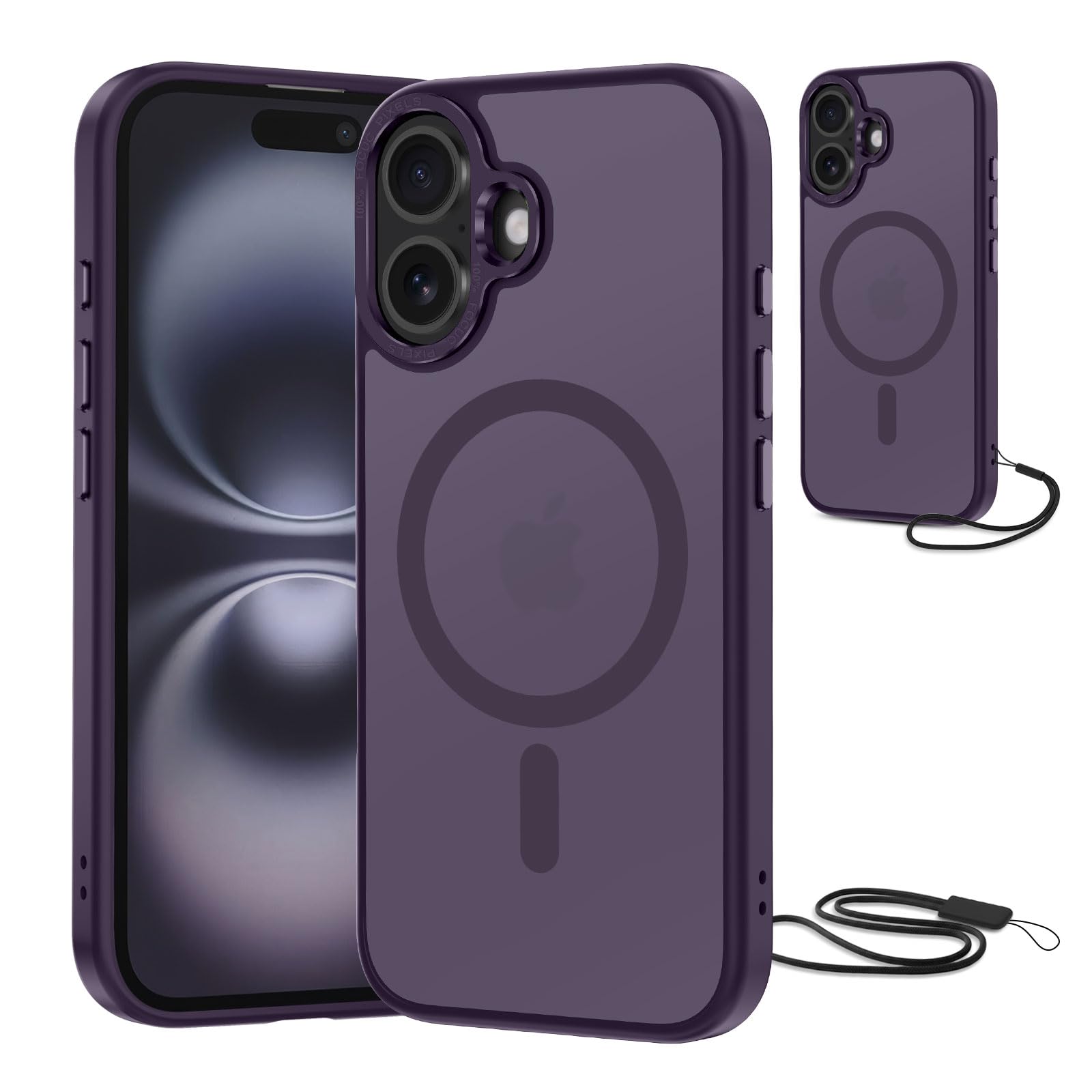 NEW'C Magnetisch Hülle für iPhone Serie kompatibel mit MagSafe Ultimate, stoßfest – starker Magnetismus und militärischer Schutz