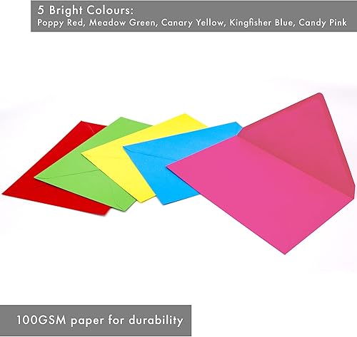 Miniatura 9 de Pukka Pad, Carpe Diem - Sobres engomados para tarjetas de felicitación e invitaciones, paquete de 25 sobres blancos frescos, tamaño A7, 5.25 x 7.25