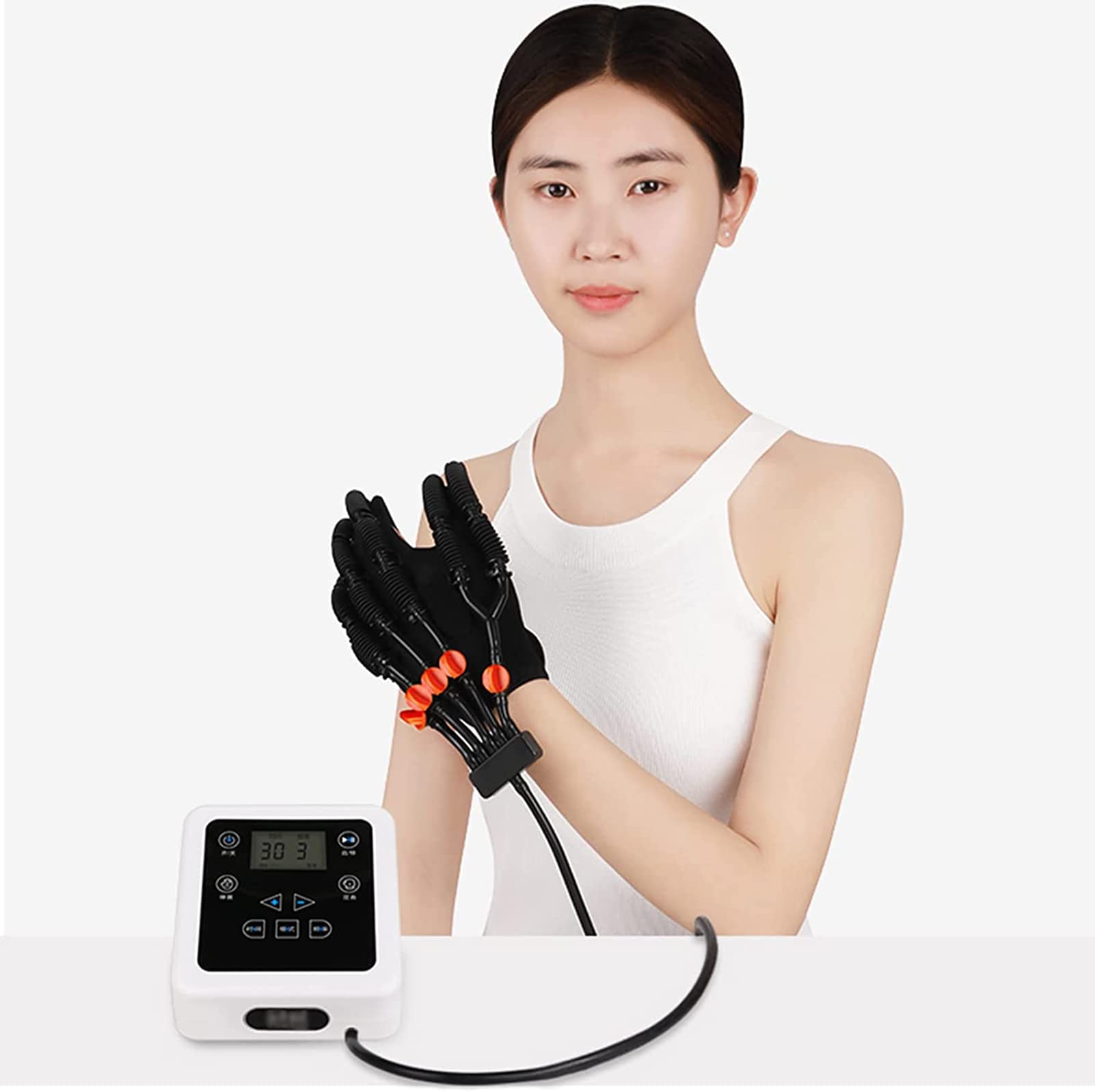 Guantes De Robot De Rehabilitación De Manos, para Entrenamiento Pasivo Corrección De Flexión De Dedos, para Ejercicio De Tendones De Pacientes con Hemiplejía De Accidente Cerebrovascular