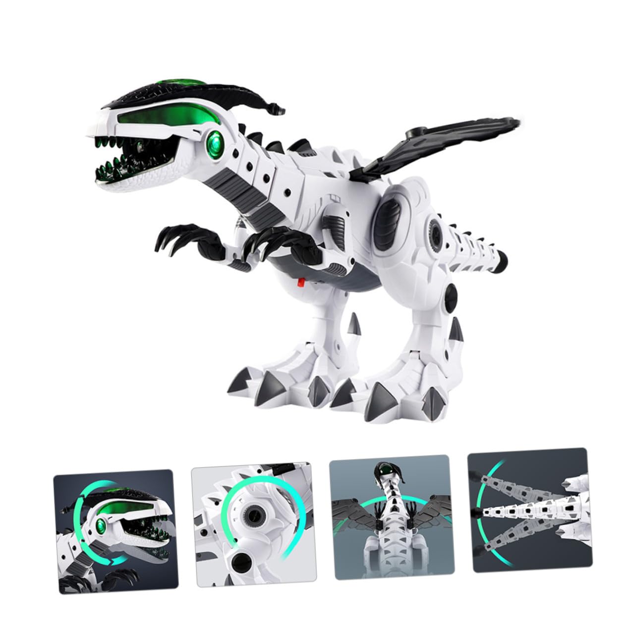 Juguete de Dinosaurio Mecánico Material Plástico Resistente Eléctrico Diseño Creativo Función de Nebulización y Adecuado para Decoración Infantil