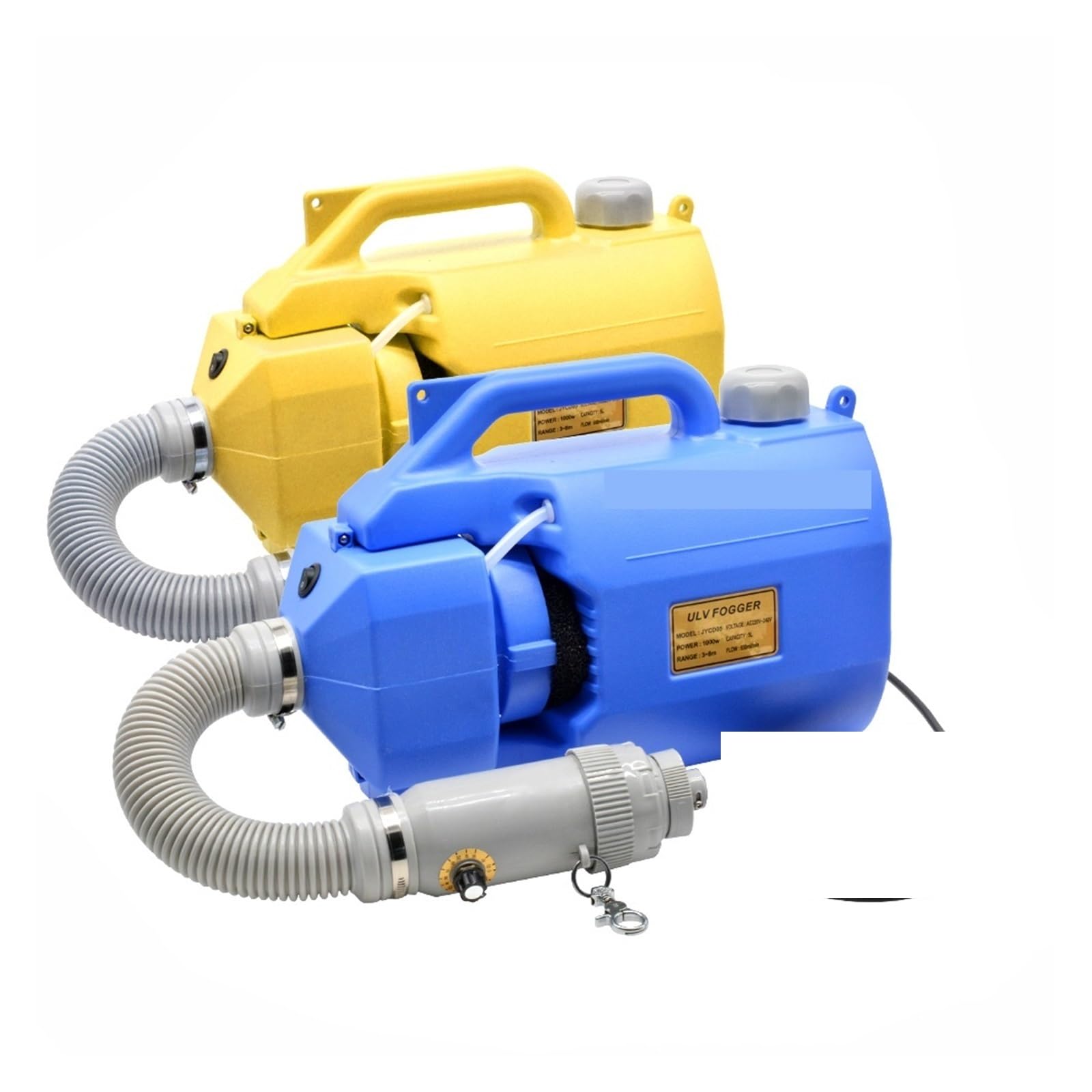 5L 1000W Elektryczny rozpylacz zimnej mgły ULV, przenośny atomizer do zamgławiania,spryskiwacz ciśnieniowy(Yellow)