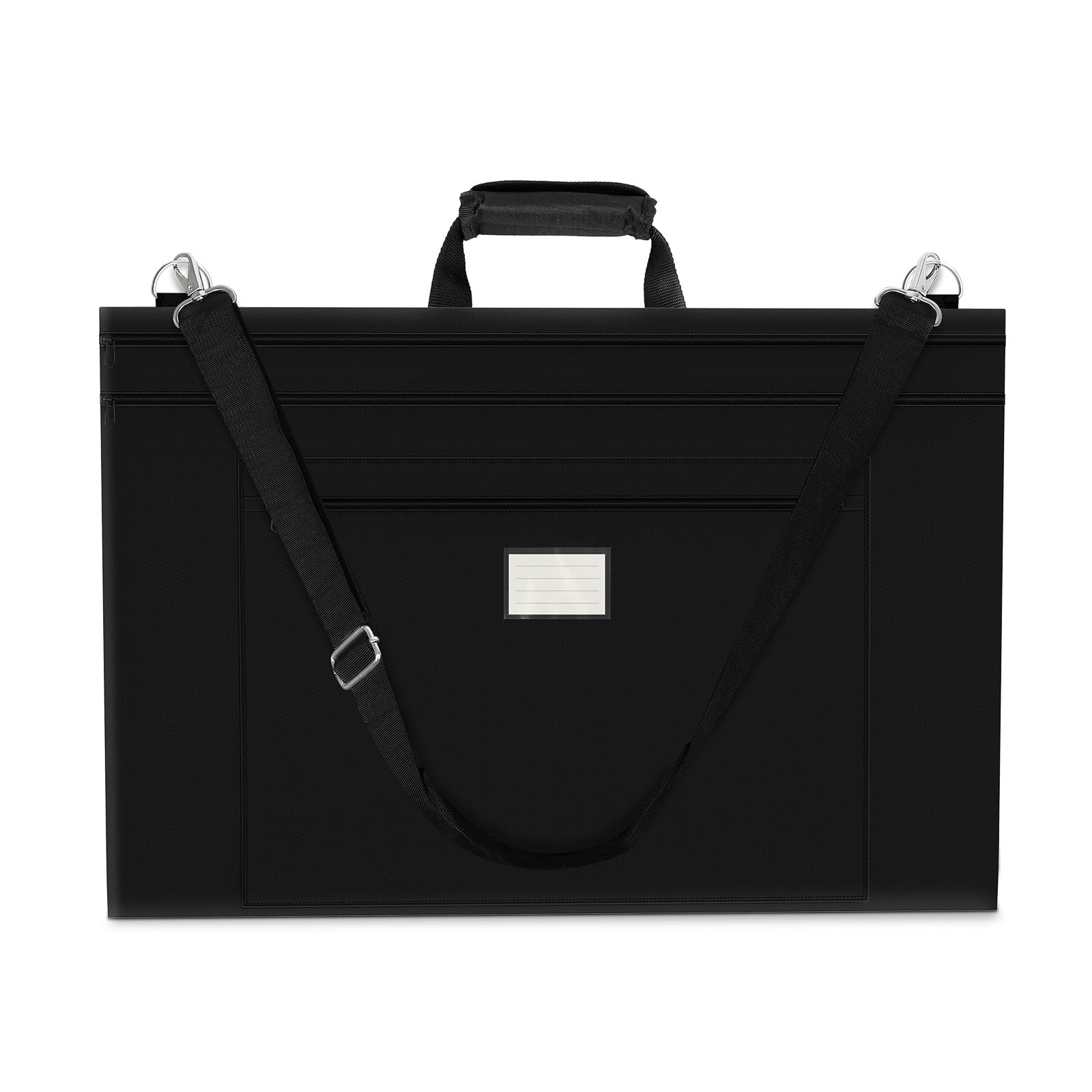 Borsa Portaoggetti da 54 x 66 cm per Tavolo da Disegno Con maniglia,Borsa per tavolo da disegno,Borsa Artistica Nera per Forniture per Artisti, Libri e Cartelle, Con Tracolla - Nero