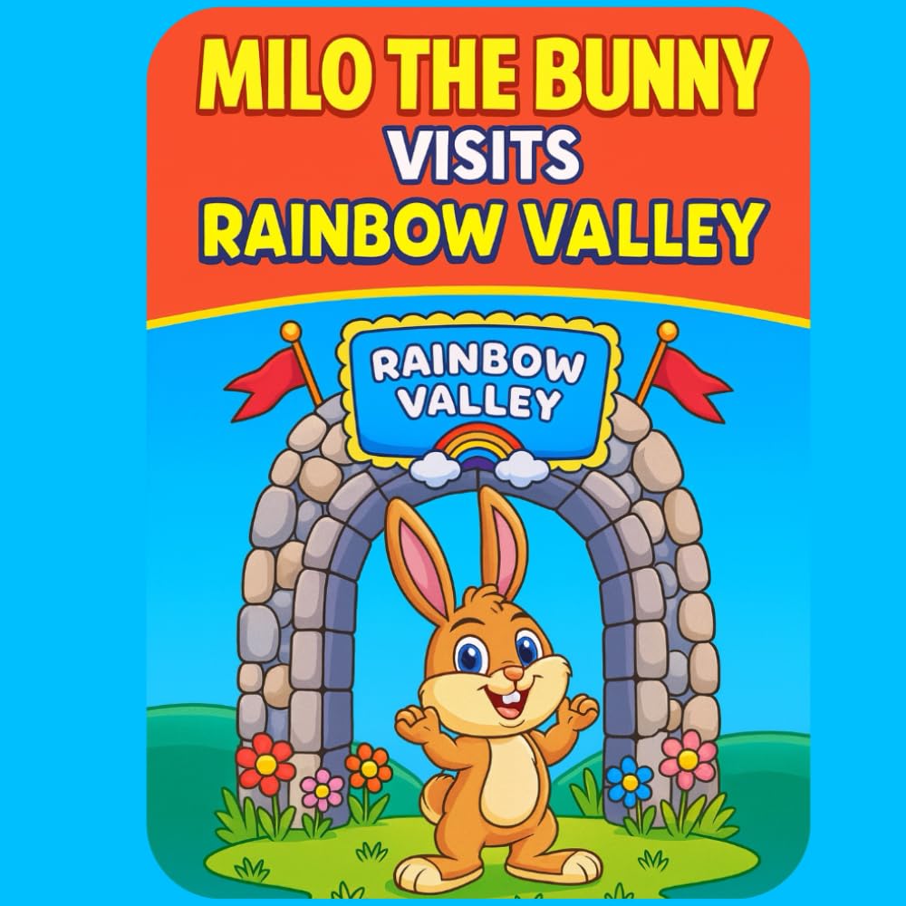 Milo the Bunny Visits Rainbow Valley: A Magical 30-Page Coloring Storybook for Kids Ages 3–6 Filled with Cute Animals, Adventure & Imagination: A Fun, ... Pages (Milo’s Little Adventures Series)