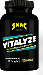 SNAC Vitalyze Mental Alertness and Physical Performance Energy Enhancer, 90 Capsules