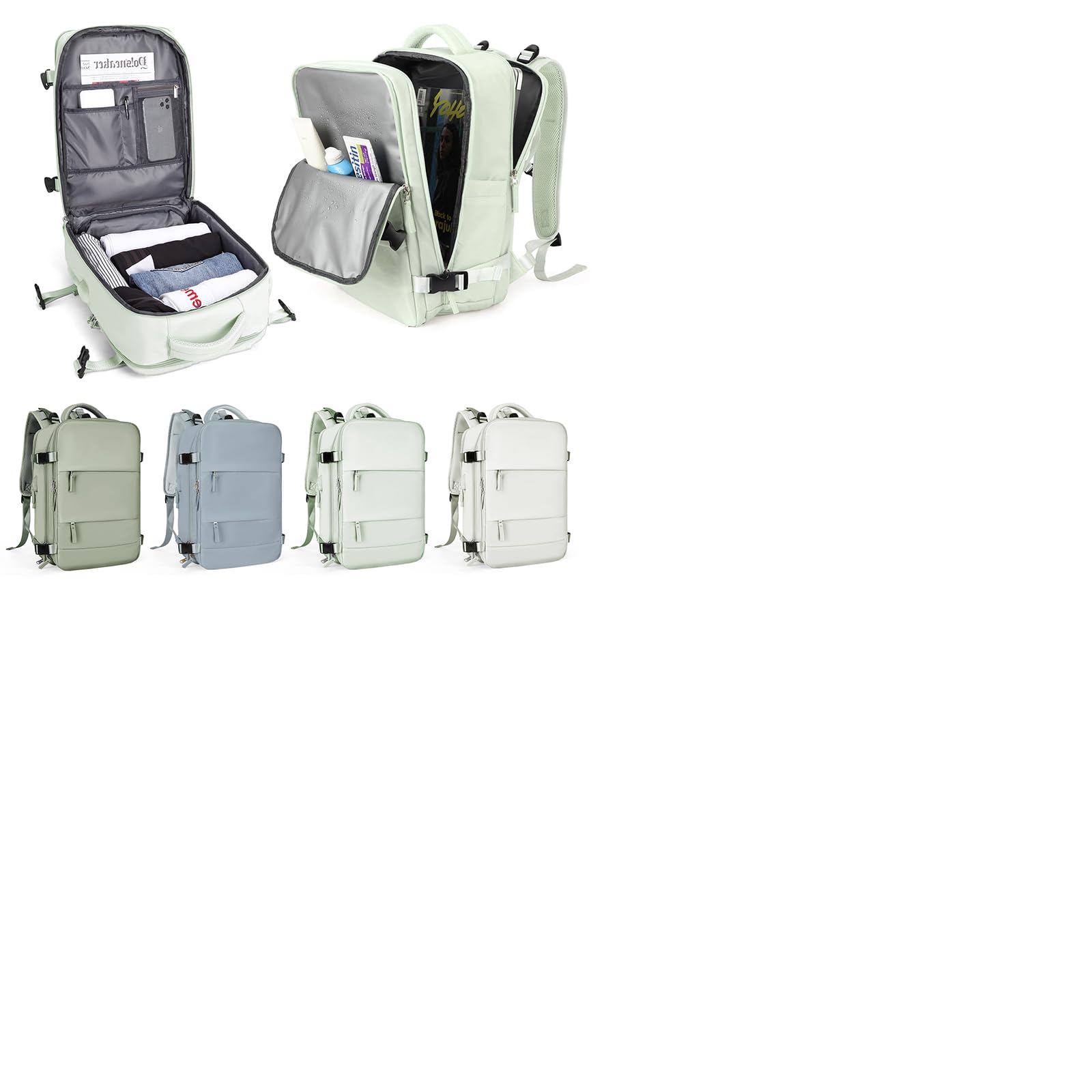 Borse da Cabina per Ryanair 40x20x25 Bagaglio a Mano Zaino Borsa Zaino da Viaggio Il Sedile Zaino per easyjet 45x36x20 bagaglio a mano Borsa Cabina Zaino Casual Daypack per laptop con porta usb