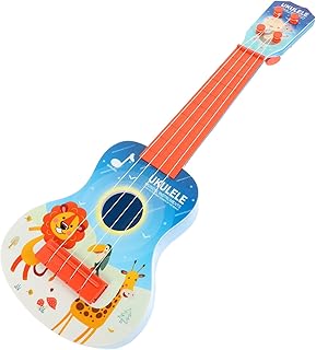 SUPVOX Guitarra Infantil Instrumentos Musicais Infantis Presentes Para Crianças Ukulele Crianças Aprendizagem Musical Ukulele Para Iniciantes Ukulele Para Crianças Guitarra Pequena