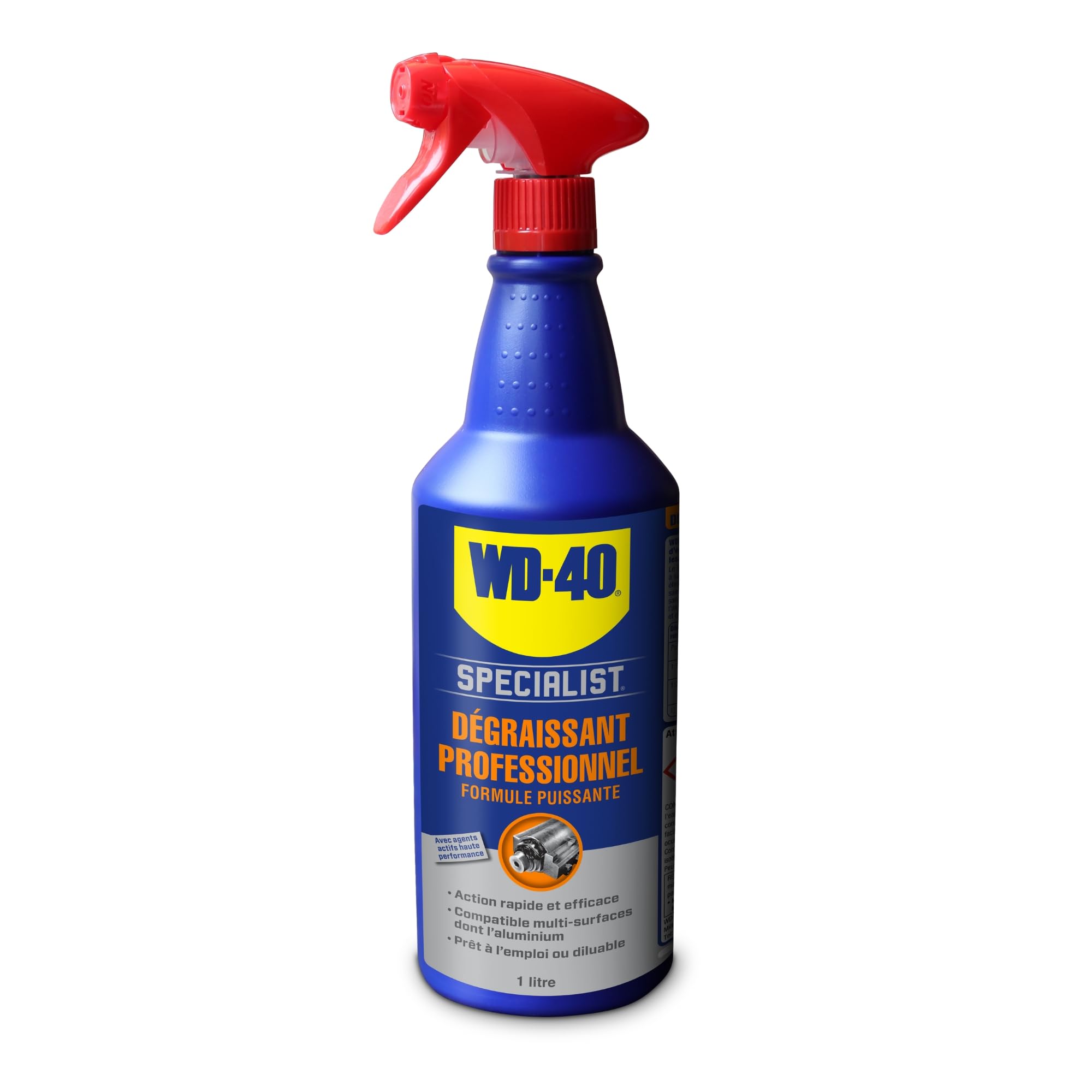 WD-​40 SPECIALIST Dégraissant Professionnel • Spray 1L • A base aqueuse • Compatible aluminium
