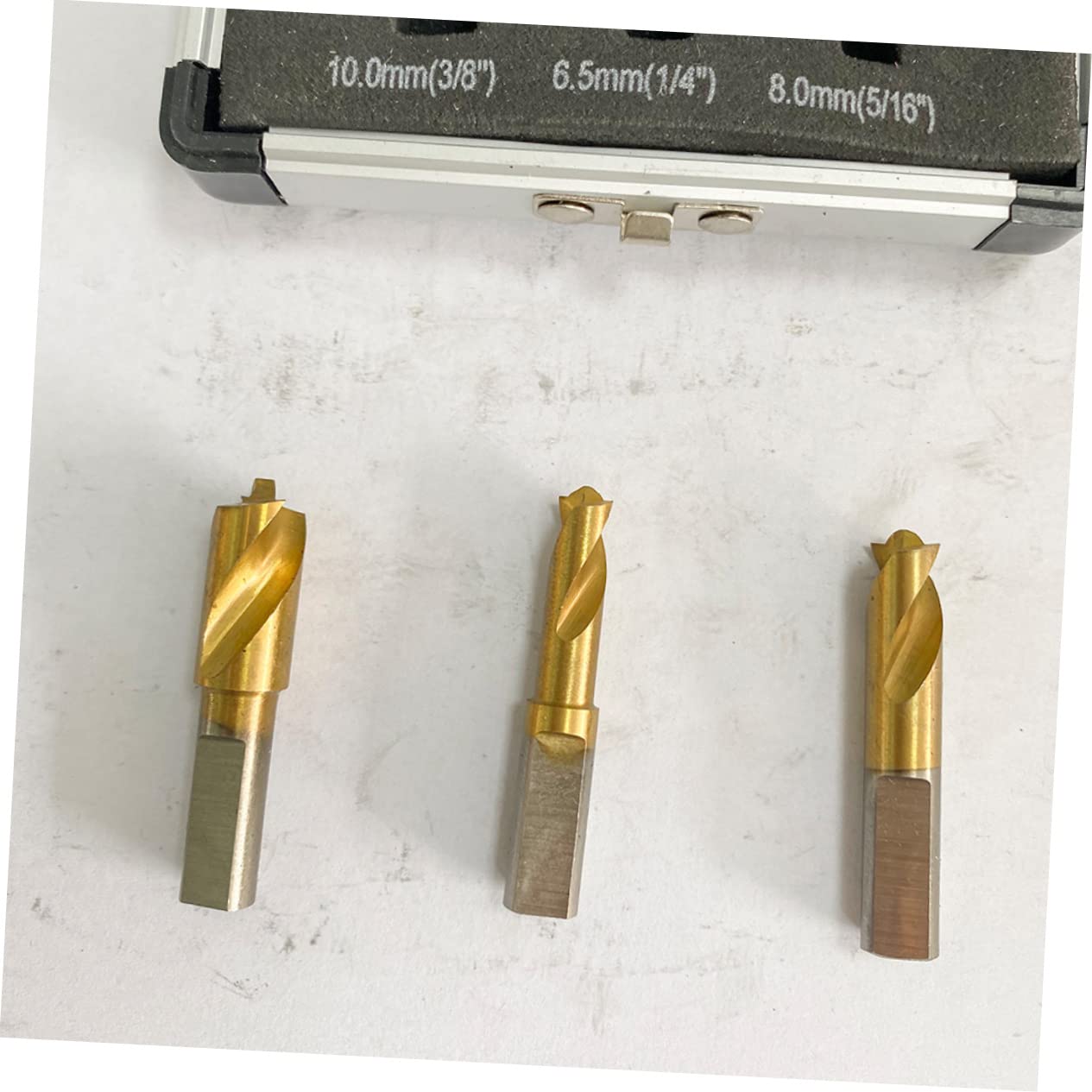 OSALADI Spot Weld Remover Drill Bit Set 6.5mm 8mm 10mm High Speed Drill for Welding 3pc Aluminum Case Accessories for Spot Welder