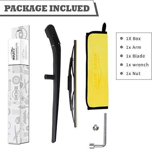 Miniatura 6 de Juego de tuercas de repuesto para limpiaparabrisas trasero para Jeep Liberty 2008-2012, vehículos SUV, conjunto de limpiaparabrisas trasero con