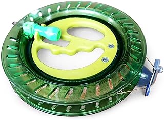 Kite Winding Machine Outdoor Kite Line Winder Winding Reel Grip Wheel Kite Flying Tool Twisted String Line Wheel Kite Reel Winder Convenient (Color : Crystal Green 16cm, Size : 1)