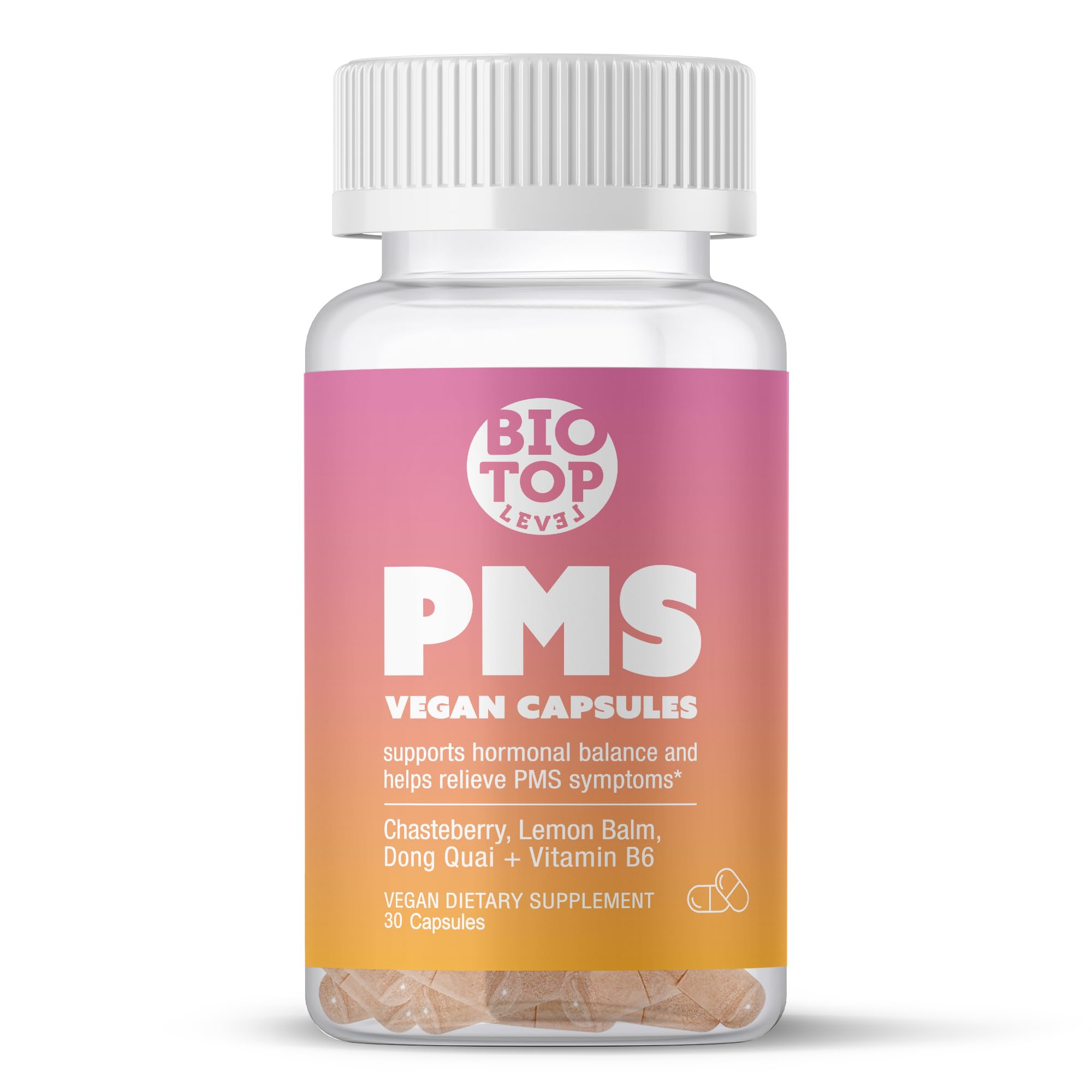 Sponsored Ad - PMS Support Supplement for Women & PMS Relief, Hormone Balance & Menstrual Period Relief for Cramps, Bloating & Mood Swings with Chasteberry, Vitamin B6, Lemon Balm, Dong Quai, 30 Count