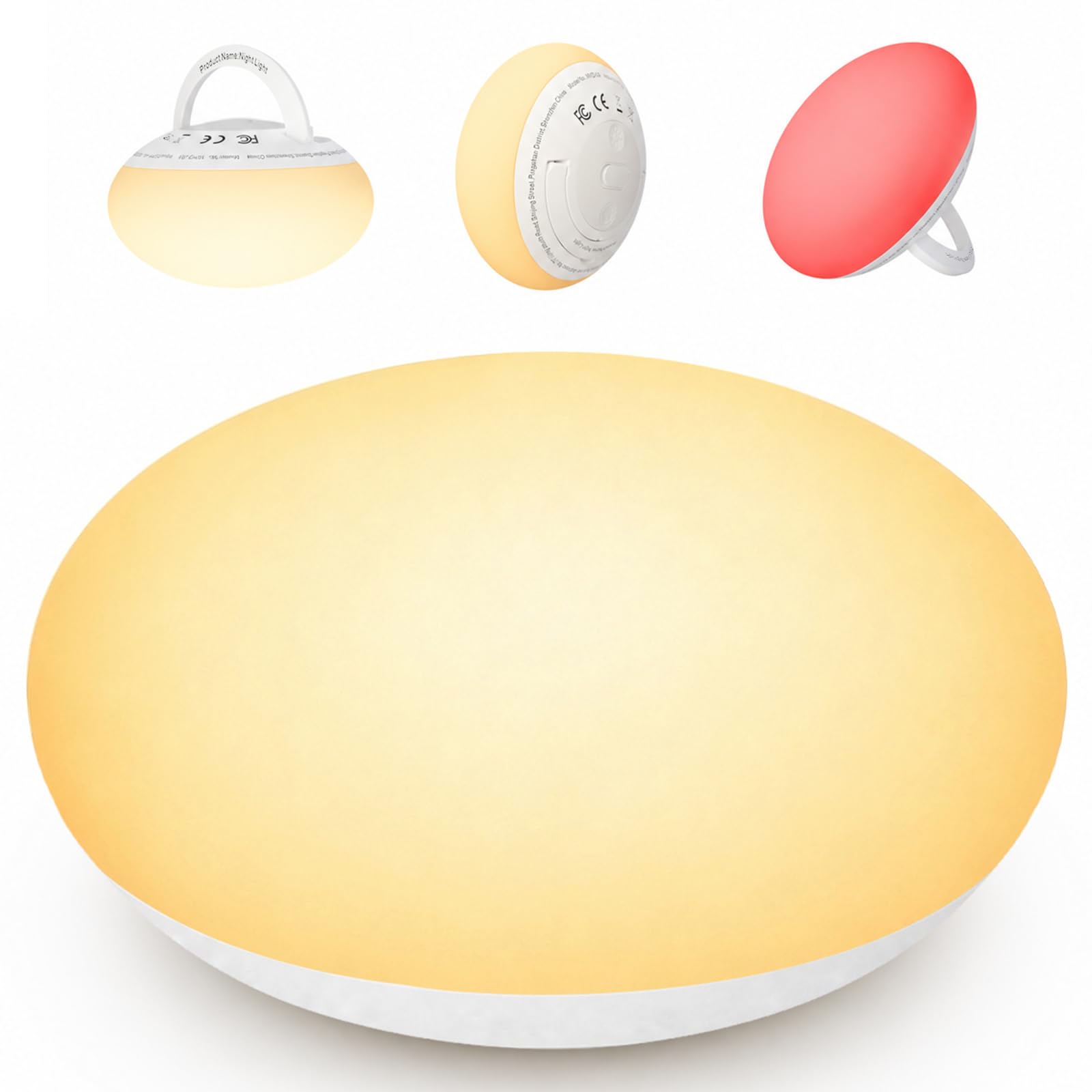Baby Night Light,Soft Egg Light with Hanging Ring for Nursery&Breastfeeding