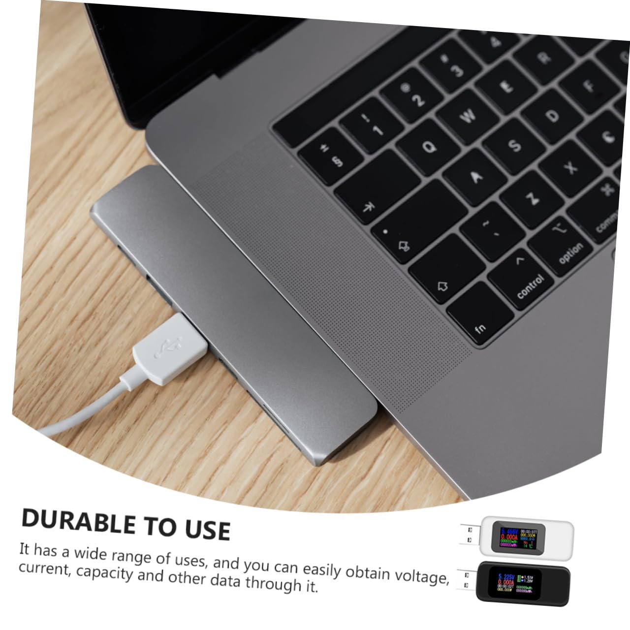 SHINEOFI Detector De Voltaje De 4 Piezas Comprobador De Voltaje Multímetro Comprobador Eléctrico Comprobador USB Voltímetro De Potencia Comprobador De Carga Monitor Con Pantalla Lcd