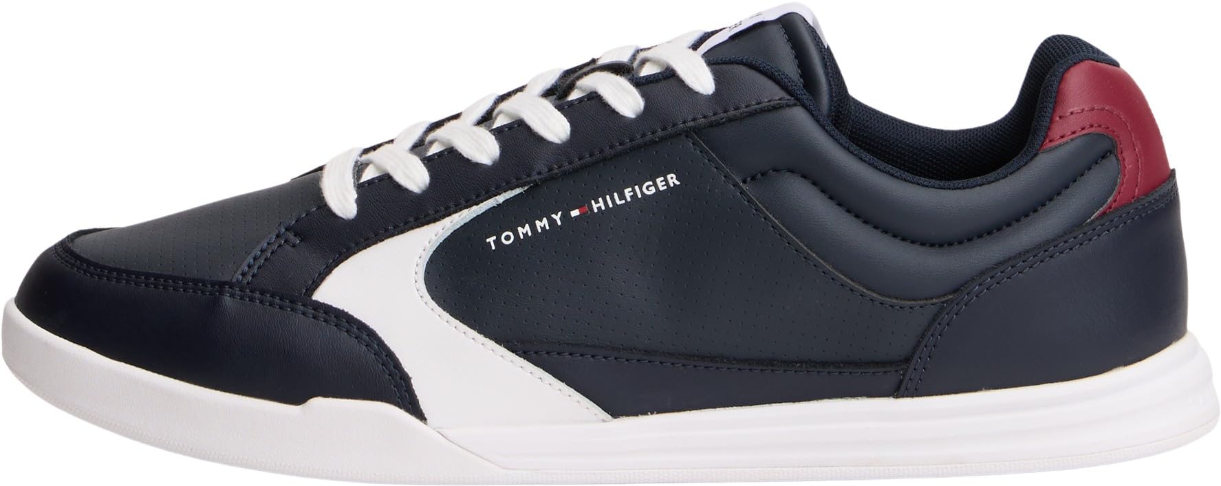 Tommy Hilfiger Men Lo Pro Cupsole Perf Leather FM0FM05944 Low Top, Blue, 7