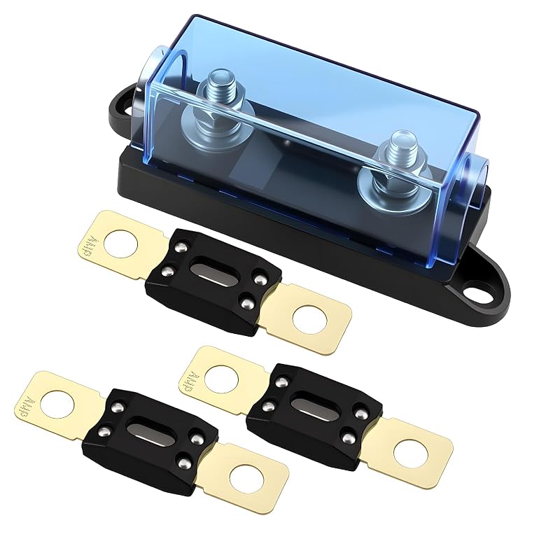 Porta-fusível MEGA/ANM VOZINMOST 32 V com fusíveis de 100 A – Kit com 3 unidades