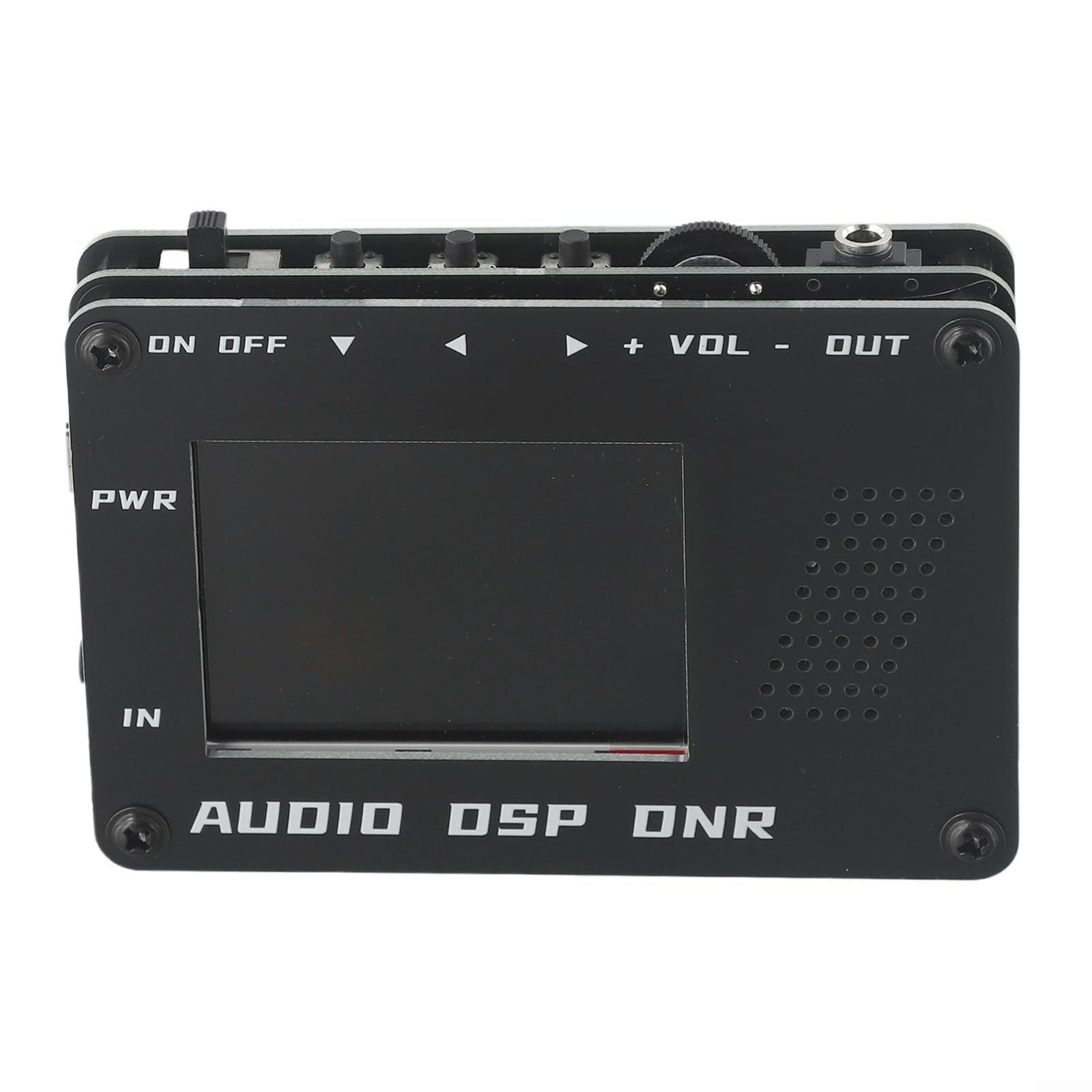 AudioFor Filtro di riduzione del rumore con display digitale dello spettro, filtro audio regolabile a 10 livelli (200Hz-6kHz LP), altoparlante integrato e alimentazione USB-C, per Shortwa