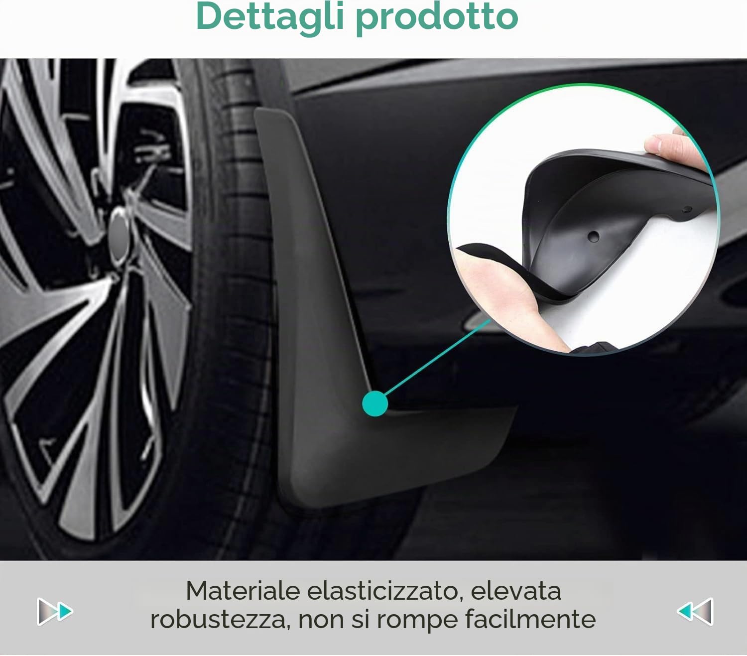 Paraspruzzi per Ford Focus MK4 Hatchback ST-Line 2019-2020, Paraspruzzi Auto Anteriore Posteriore Parafanghi Parafango Mud Flap Splash Guard Accessori