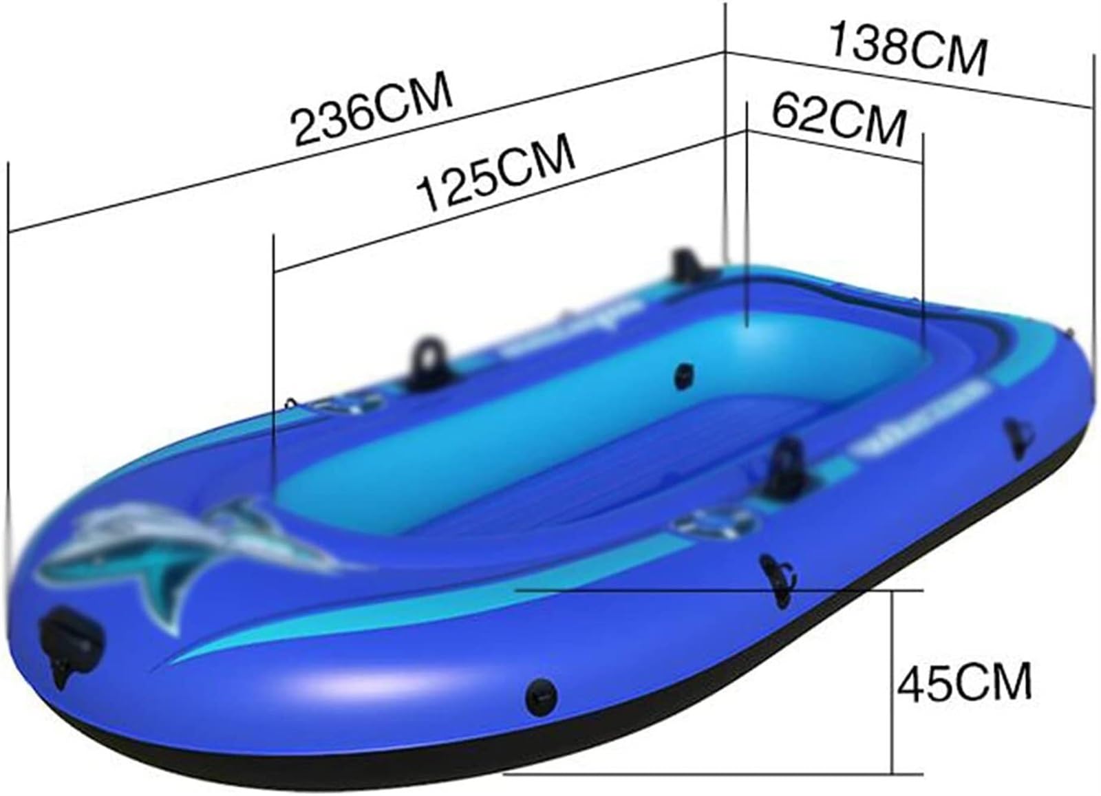 Inflatable Kayak Inflatable Boat Set Drifting Boat for Two Inflatable Boat Sports Foldable Drifting Boat