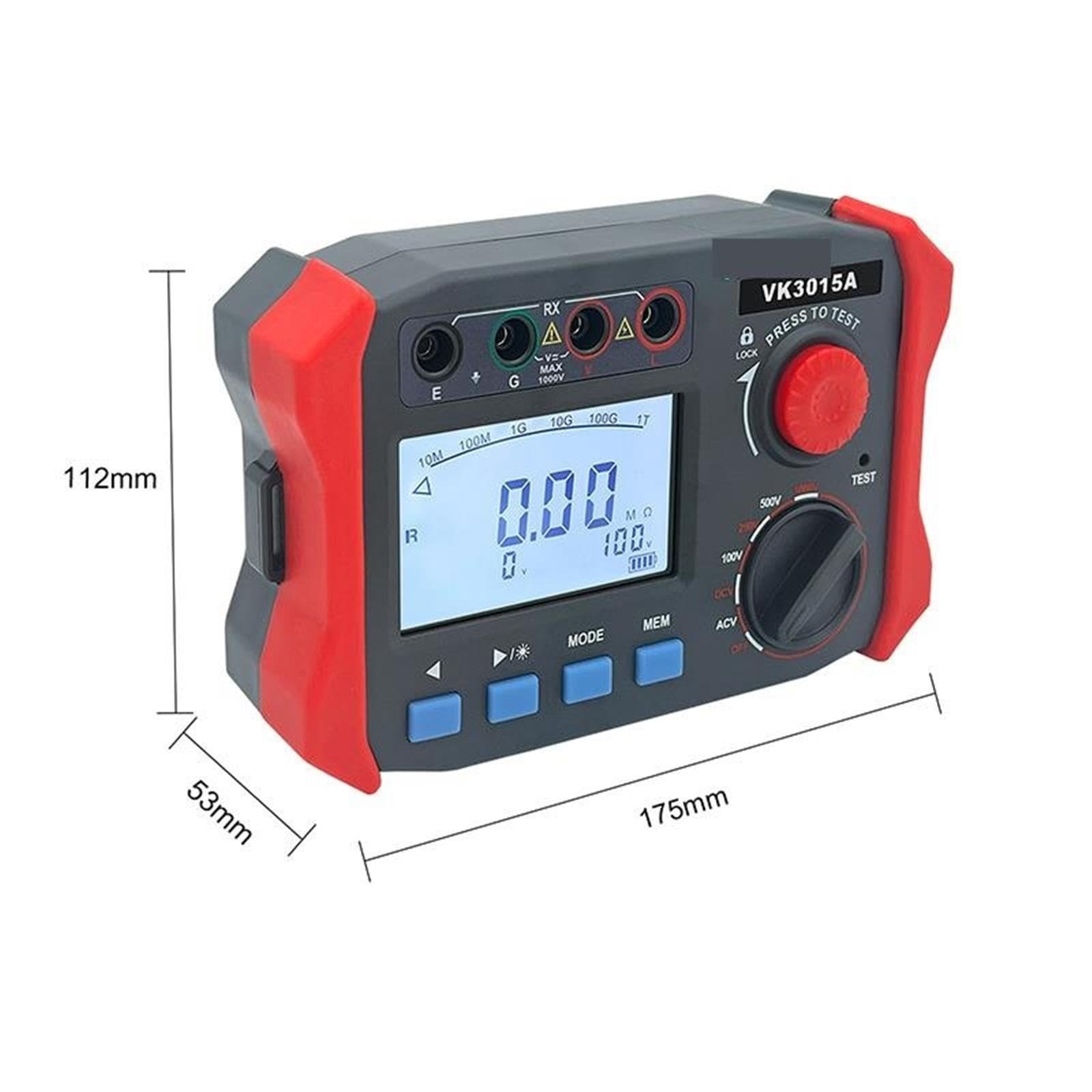 VK3015A Cyfrowy tester rezystancji izolacji 1KV Megaomomierz 1000 V z cyfrowym miernikiem izolacji