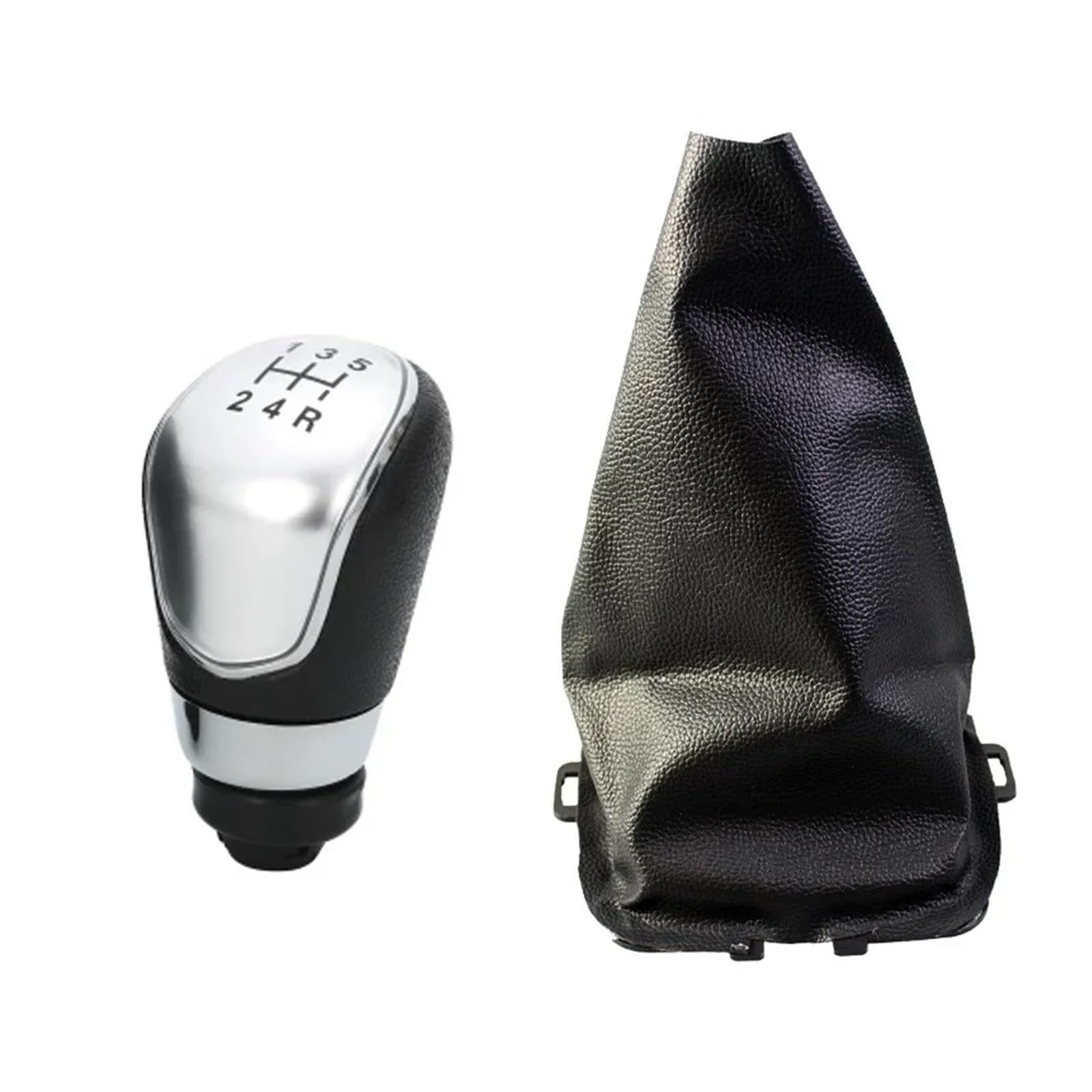 SAUANMNKTP Gearshift Knob for Fiesta 2008-2012 Gear Shift Knob Shifter Lever Stick Gaiter Boot Cover