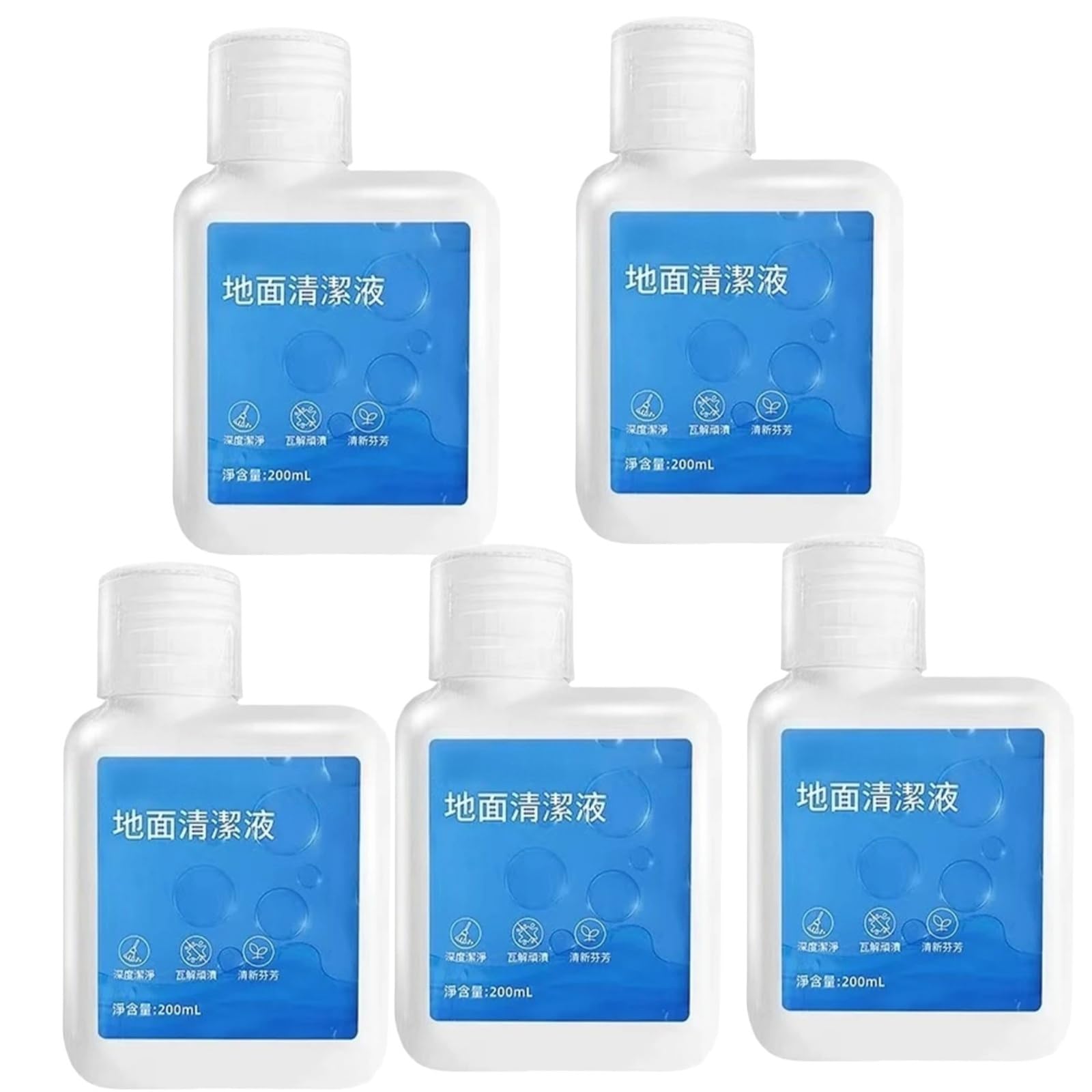 Soluzione detergente 200ml, compatibile con Dreame L40S Pro/X50 Ultra/X30 Ultra/X40 Ultra, detergente multiuso for pavimenti(200mlx5)