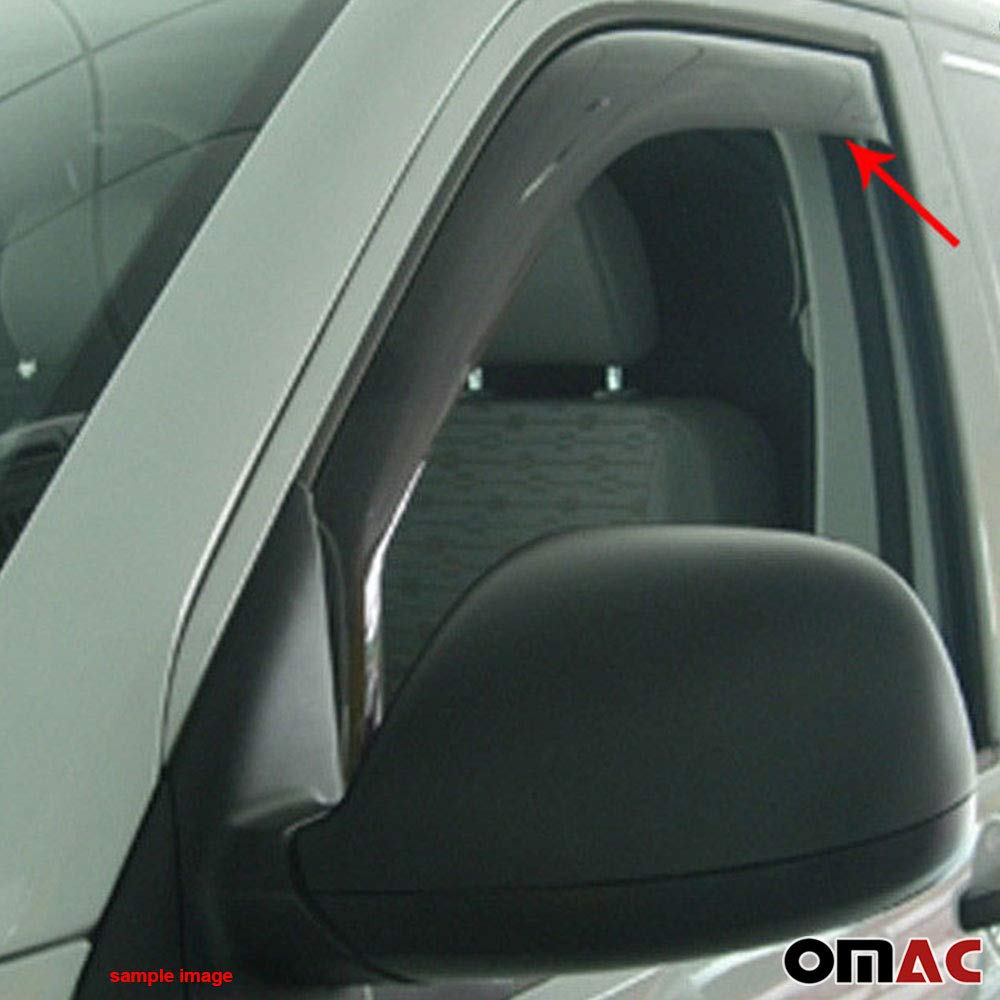 Deflettore antivento compatibile con Mercedes Sprinter W906 2006-2019 acrilico scuro 2X